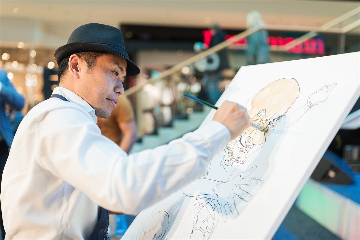 Karikaturist Xi Ding_©Robert Fritz